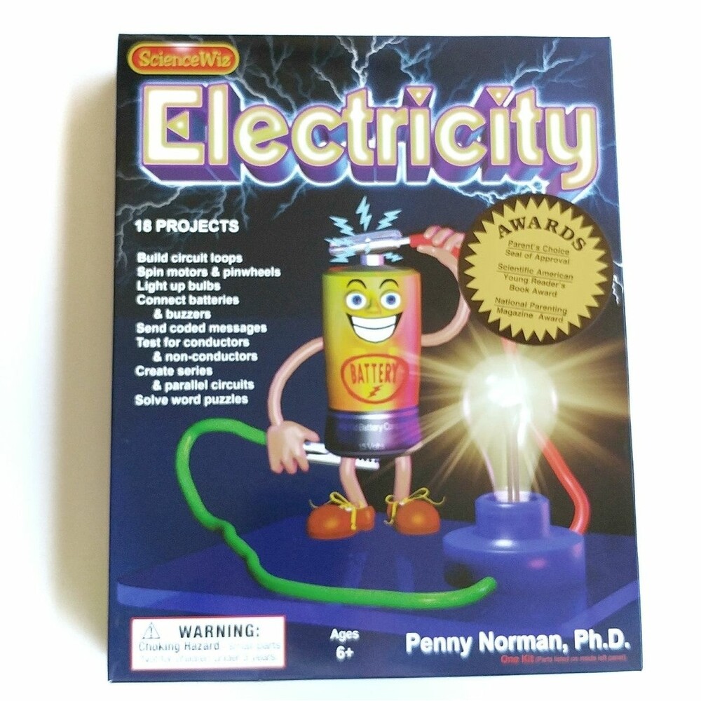 Science Wiz Electricity Experiments Girls Boys Educational New Age 6+